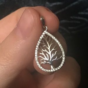 Tree of life halo style pendant